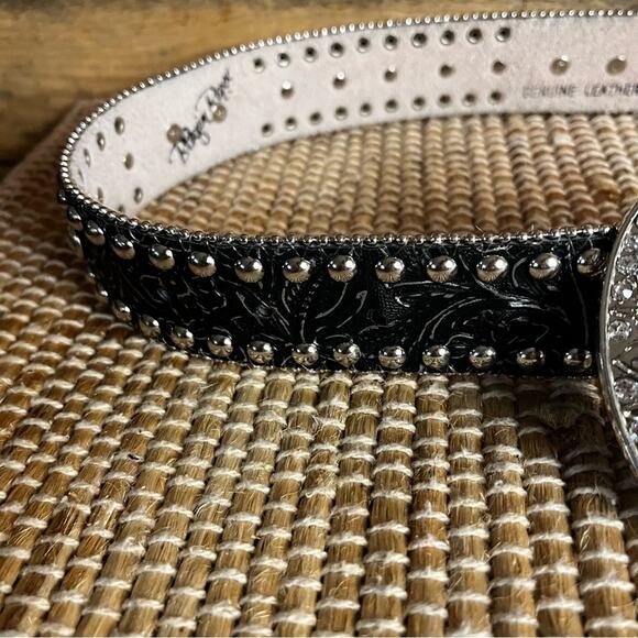 Blazin Roxx Black Jeweled Belt Size Medium - Picture 6 of 13